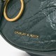 Charles Keith Ring Decoration Street Fashion Belt Bag Dark Green